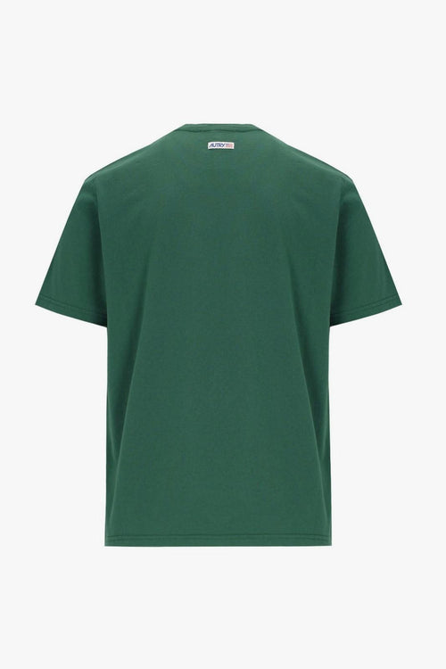 T-shirt Verde Uomo Patch Logo - 2