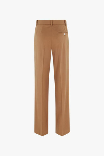 1901 Pantalone Piega Stirata Donna Marrone - 2