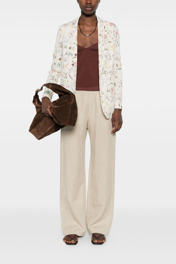 1901 Blazer Floreale Donna Beige - 2