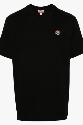 T-shirt Nero Uomo Ricamo Tiger Crest - 5