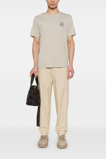 Coulisse Uomo Pantalone Beige Cotone Casual - 2