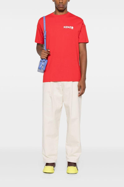 T-shirt Rosso Uomo Stampa Logo Boke