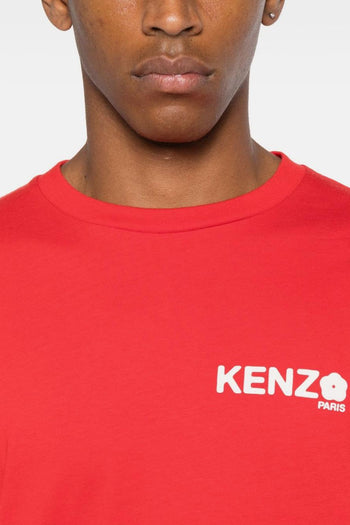 T-shirt Rosso Uomo Stampa Logo Boke - 3