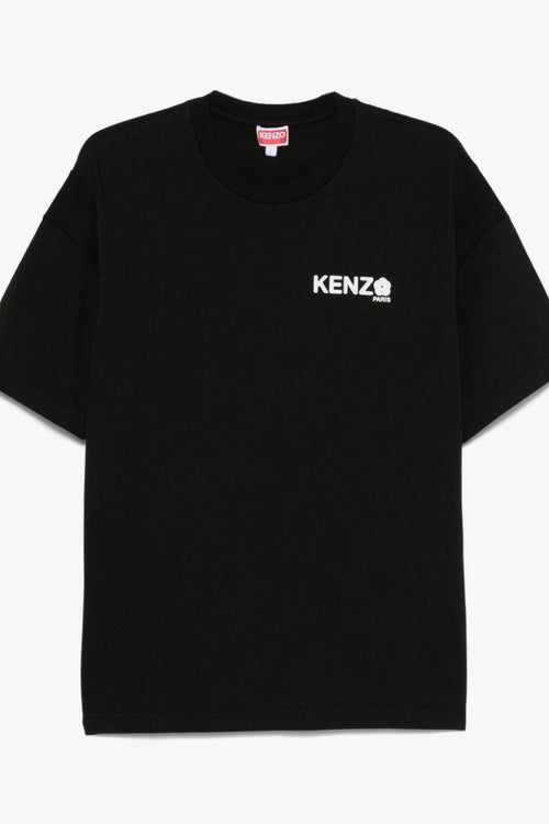 T-shirt Nero Uomo Logo sul Petto