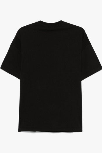 T-shirt Nero Uomo Logo sul Petto - 2