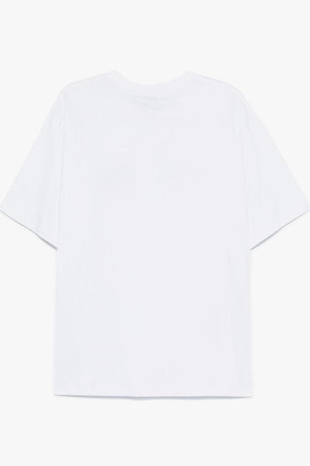 T-shirt Bianco Uomo Stampa Logo Fiore - 2