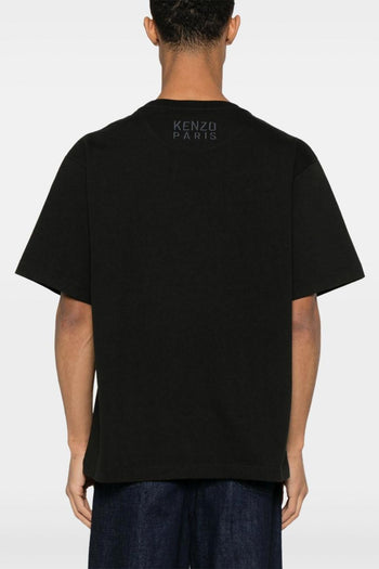 T-shirt Nero Uomo Stampa Tigre - 2