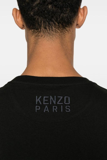 T-shirt Nero Uomo Stampa Tigre - 3