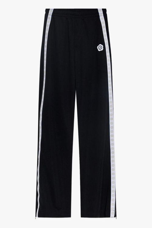 Pantalone Nero Donna Micro Fiore Boke