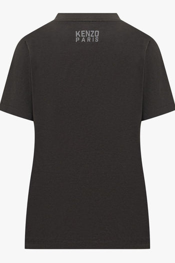 T-shirt Nero Donna Stampa Tigre - 2