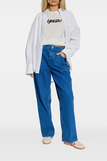 T-shirt Bianco Donna Stampa Logo Anteriore - 2