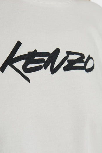 T-shirt Bianco Donna Stampa Logo Anteriore - 4