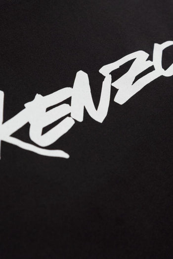 T-shirt Nero Donna Stampa Logo Anteriore - 4