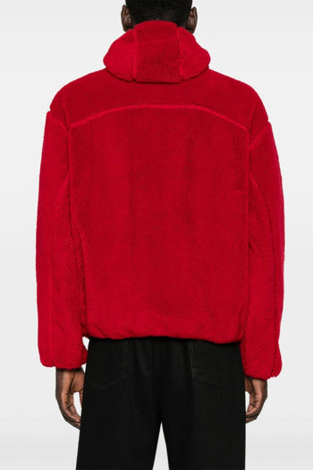 Giubbotto Rosso Uomo Ecopelliccia Fiore Boke - 3