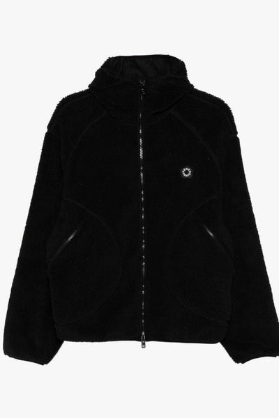 Giubbotto Nero Uomo Ecopelliccia con Cappuccio