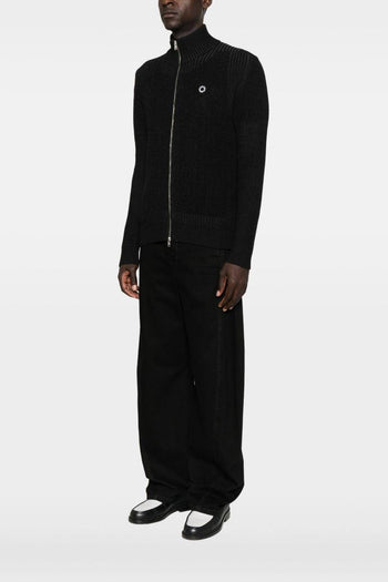 Tiger Crest Uomo Cardigan Nero - 2