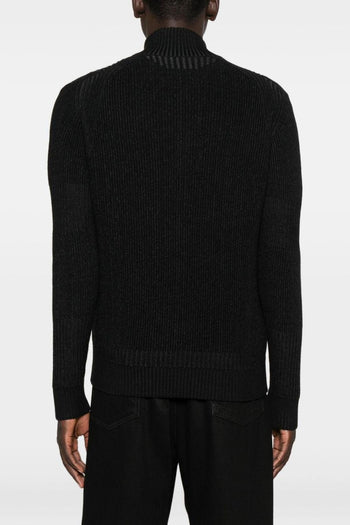 Tiger Crest Uomo Cardigan Nero - 3