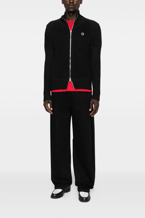 Tiger Crest Uomo Cardigan Nero