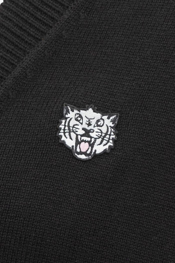 Happy Tiger Uomo Cardigan Nero - 4