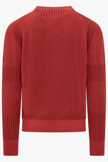 Maglia Rosso Uomo Pannelli a Coste - 3