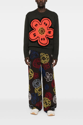 Maglia Verde Uomo Fiore Boke - 2