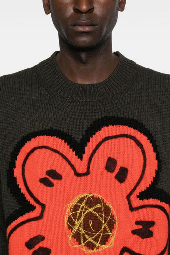 Maglia Verde Uomo Fiore Boke - 4