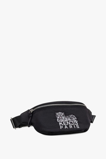 Marsupio Nero Uomo Ricamo Tigre - 3