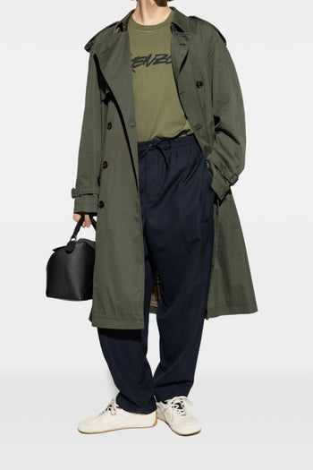 T-shirt Verde Uomo Stampa Logo Anteriore - 2