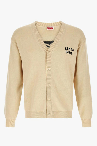 Cardigan Cuore Posteriore Uomo Beige