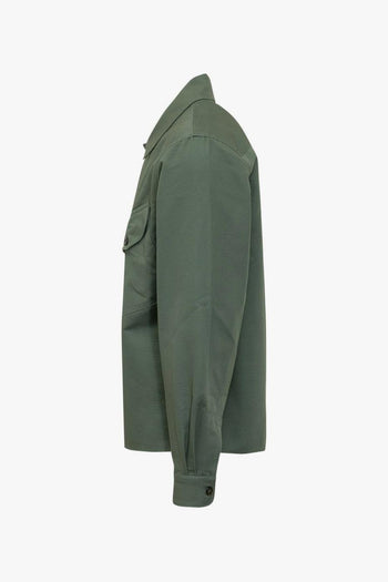 Giacca-Camicia Tasche Uomo Verde - 2