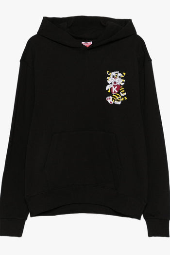 Felpa Wild Tiger Uomo Nero - 5