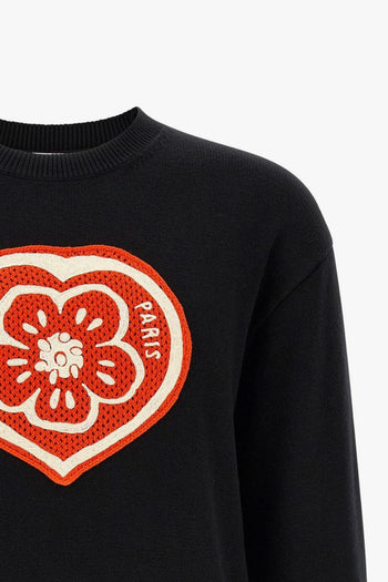 Maglia Cuore Boke Uomo Nero - 3