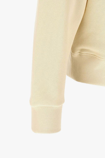 Felpa Stampa Cuore Uomo Beige - 4