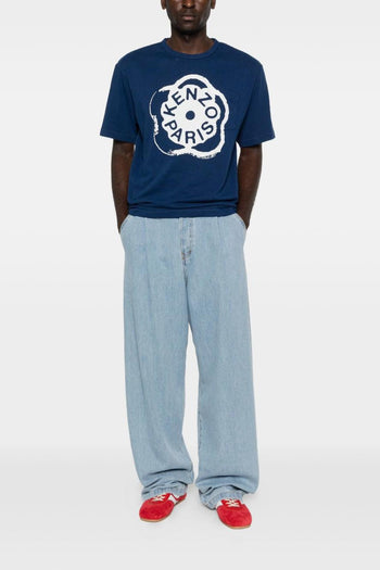 T-Shirt Fiore Boke Uomo Blu - 2