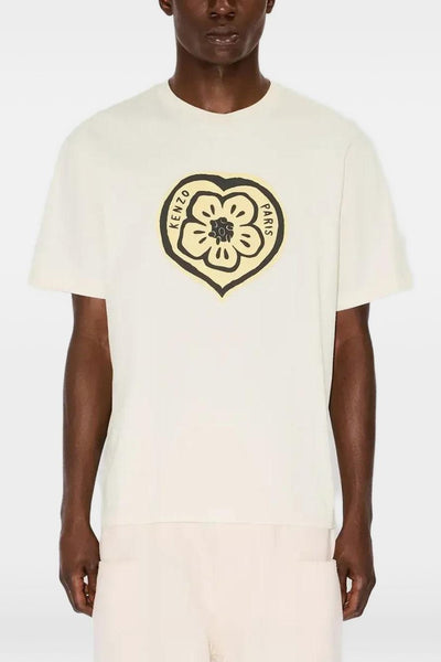 T-Shirt Cuore Boke Uomo Bianco