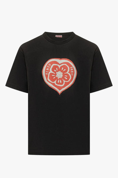 T-Shirt Boke Heart Uomo Nero