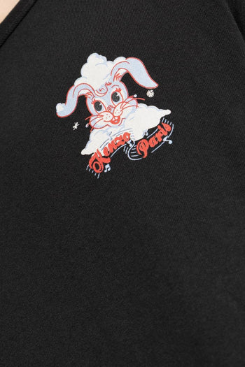 T-Shirt Coniglio Uomo Nero - 4