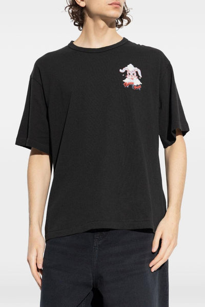 T-Shirt Coniglio Uomo Nero