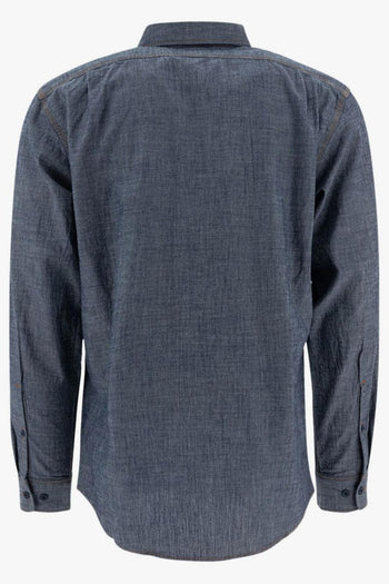 Camicia Tasche Uomo Blu - 2