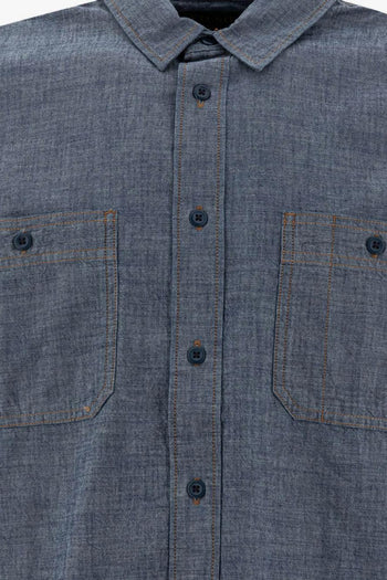 Camicia Tasche Uomo Blu - 3