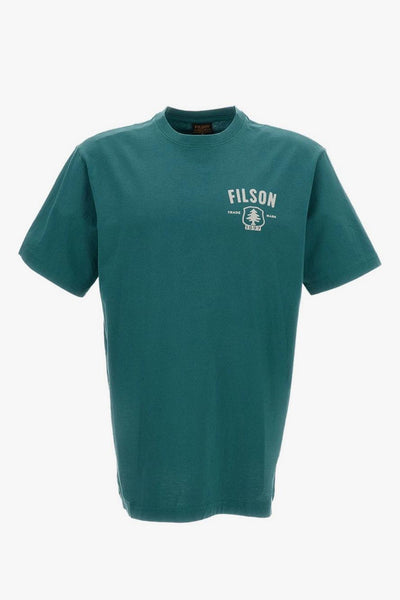T-shirt Stampa Posteriore Uomo Verde