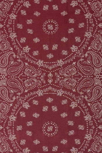 Saint Barth Telo Mare Foutas Bandana Unisex Rosso - 2