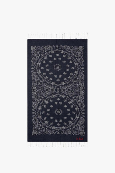 Saint Barth Telo Mare Foutas Bandana Unisex Blu