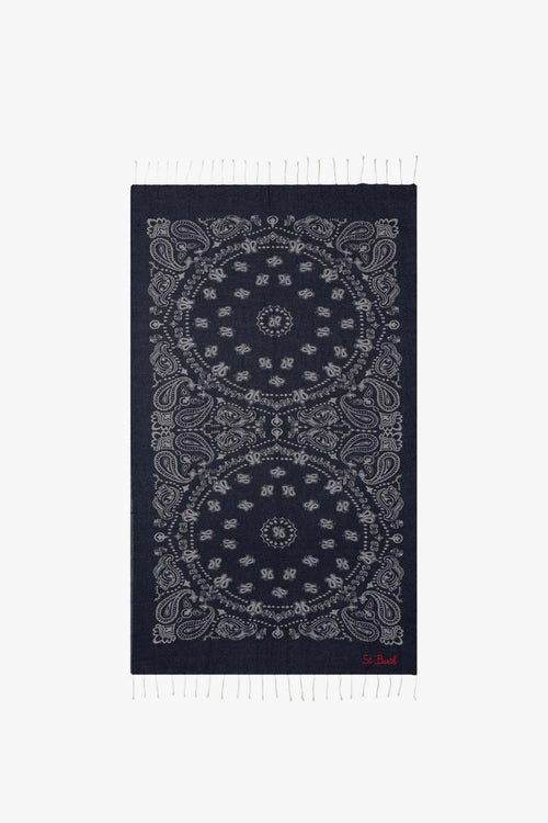 Saint Barth Telo Mare Foutas Bandana Unisex Blu