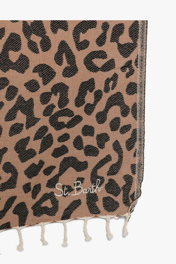 Saint Barth Telo Mare Leopardato Unisex Beige - 3