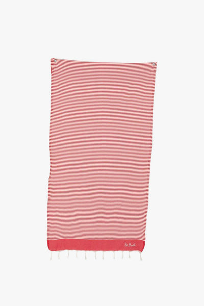 Saint Barth Telo Mare Foutas Unisex Rosso