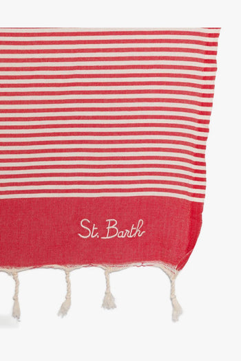 Saint Barth Telo Mare Foutas Unisex Rosso - 2
