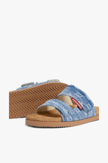 2 Ciabatta Blu Uomo Monogramma - 2