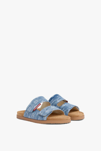 2 Ciabatta Blu Uomo Monogramma - 3