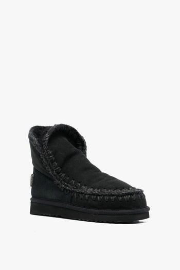 Scarpa Nero Donna Eskimo 18 Glitter Logo - 3